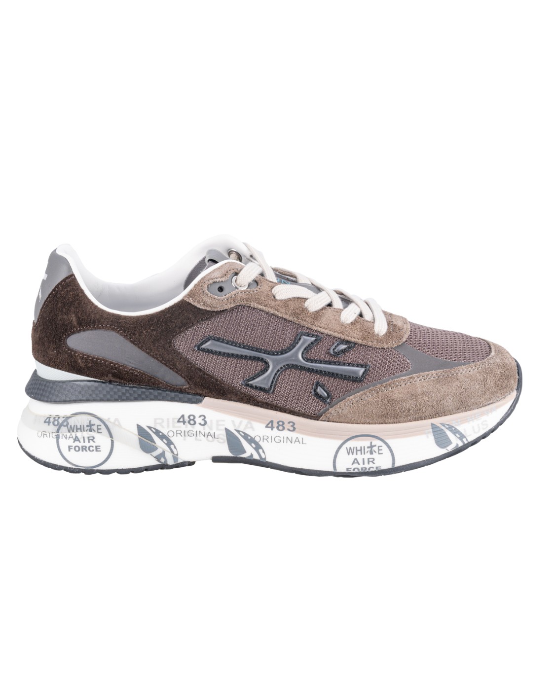 shop PREMIATA  Scarpa: Premiata sneakers "Moerun 6446".
Logo sul lato esterno.
Scritta PREMIATA sul lato interno.
Nome modello sull'etichetta.
Altezza suola 4,5 cm.
Plantare interno 28,5 cm.
Composizione: Suola: 70% pebax 20% gomma 10% tpu
Tomaia: 55% pa 10% pl 5% ea 5% pu 25% pelle di vitello
Fodera: 86% pelle di capra 14% pelle di vitello.
Made in Vietnam.. MOERUN 6446-M number 8769497